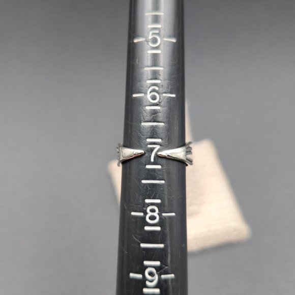 Size 7 Sterling Silver Forever Word Open Band Ring A6513 - Picture 6 of 8